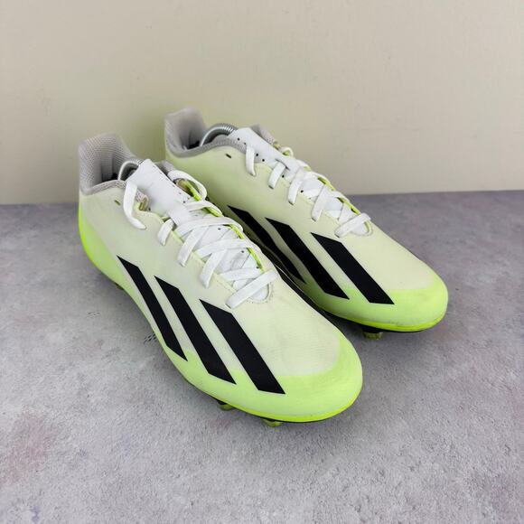 Adidas X Crazy-fast.4 Soccer Cleats Neon Green White Men's Size US 7 EU 40 - Picture 1 of 12